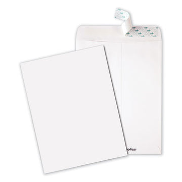 Quality Park™ Tech-no-tear Catalog Envelope, #10 1-2, Cheese Blade Flap, Self-adhesive Closure, 9 X 12, White, 100-box freeshipping - TVN Wholesale